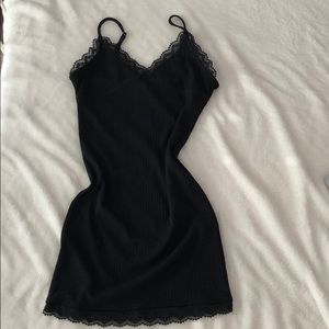 Forever 21 Black lace trim dress